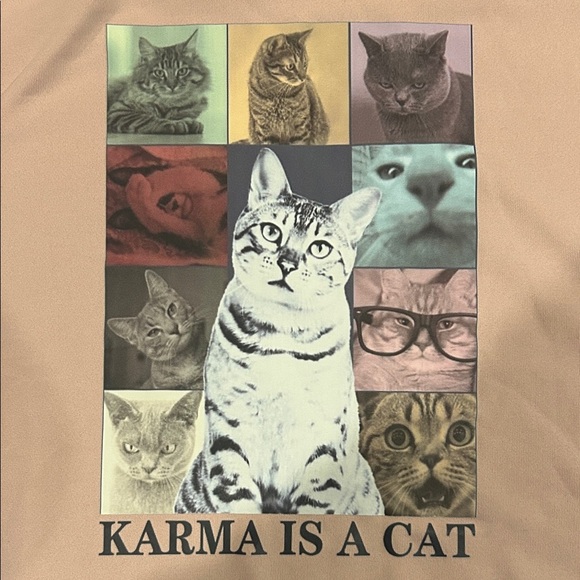 Pink Cat Graphic Sweatshirt - Picture 4 of 4